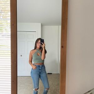 SHEIN halter crop top